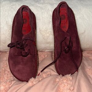 Birkenstock Red Dress Shoes with Minimalist Design